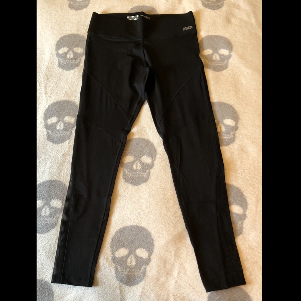 ⛔️SOLD⛔️ Victoria’s Secret PINK Ultimate Leggings Sheer Panels Active Gym